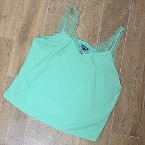 Express Mint Green Lace Camisole